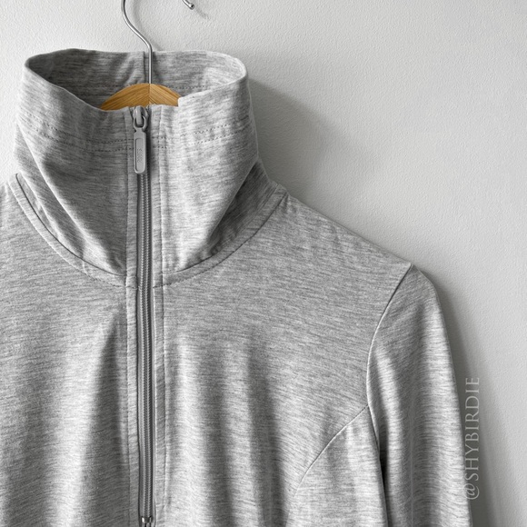 Roots Active Half-Zip Top, Light Grey - Picture 12 of 12